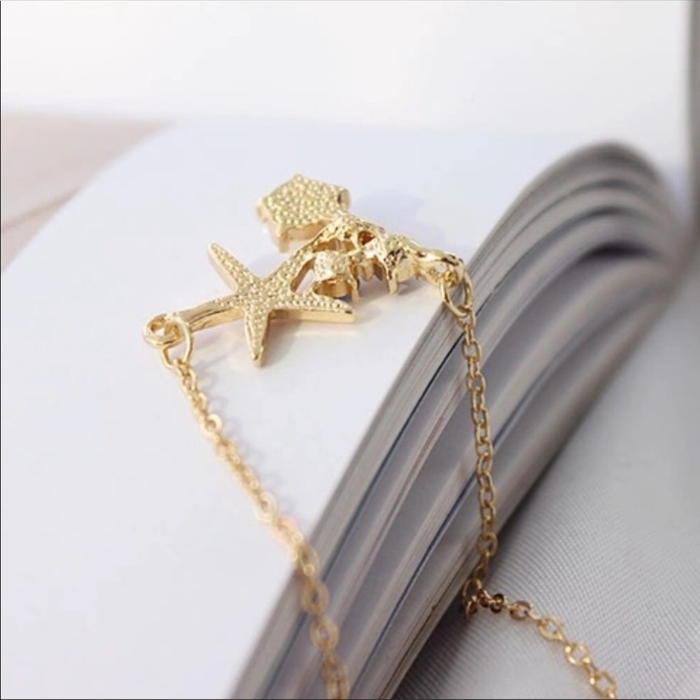 Starfish Rhinestone Necklace - Picture 3 of 3